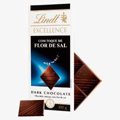 CHOC LINDT EXCELL. DARK FLOR DE SAL 100G