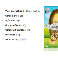 LINDT OVO DE PASCOA G. BUNNY LEITE 125G