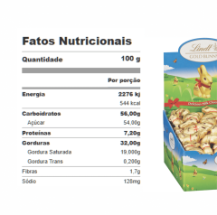 GOLD BUNNY AO LEITE 100X10G