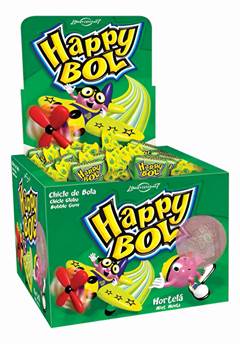 CHICLE HAPPY BOL HORTELA 140G