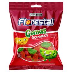 BALA DE GOMA GOMINHOS FLORESTAL 150G