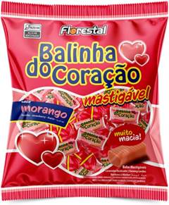 BALA MAST BALINHA CORACAO MORANGO 500G