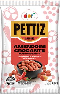 AMENDOIM PETTIZ PIMENTA VER CROC 350G
