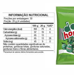 BALA DORI HORTELÃ RECHEADA 600g