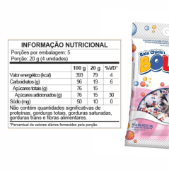 BALA CHICLE BOLETE 150G