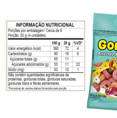 DORI GOMETS ANEL DE FRUTAS ÁCIDAS 100g