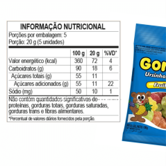 DORI GOMETS URSINHOS DE FRUTAS 100g