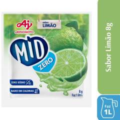 MID ZERO REFRESCO EM PÓ LIMAO 8g