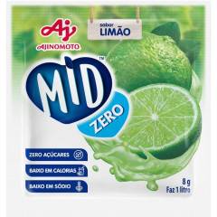 MID ZERO REFRESCO EM PÓ LIMAO 8g