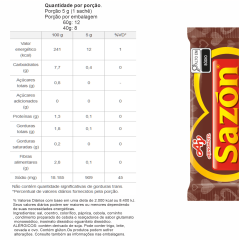 SAZON FLOPPY FEIJÃO/MARROM 60G