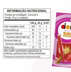 DORI REGALIZ TUBO MORANGO 70g