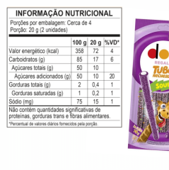 DORI REGALIZ TUBO ÁCIDO UVA 70g
