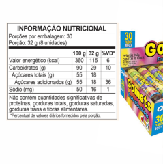 GOMETS TUBO FRUTAS SORTIDAS DORI 32g