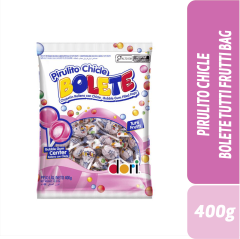 PIRULITO CHICLE BOLETE TUTTI FRUTTI BAG 400g