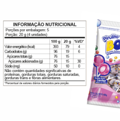 PIRULITO CHICLE BOLETE TUTTI FRUTTI BAG 400g