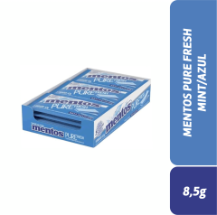 MENTOS 3+ PURE FRESH C/ 5 MINT/AZUL 8,5g