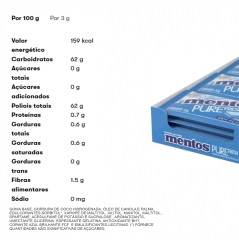 MENTOS 3+ PURE FRESH C/ 5 MINT/AZUL 8,5g