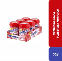 MENTOS GARRAFA PURE FRESH MORANGO 56g