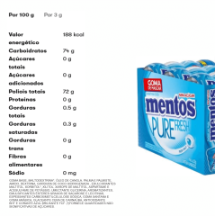 MENTOS GARRAFA BIG BOTTLE PURE FRESH MINT 92g