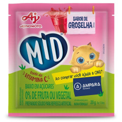 MID REFRESCO EM PÓ GROSELHA 20g