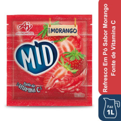 MID REFRESCO EM PÓ MORANGO 20g