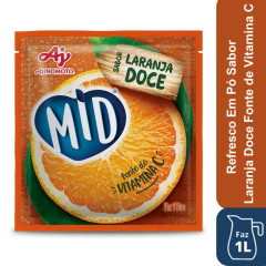 MID REFRESCO EM PÓ LARANJA DOCE 20g
