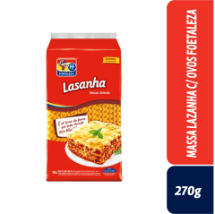 MASSA LASANHA C/ OVOS FORTALEZA 500g