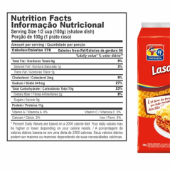 MASSA LASANHA FORTALEZA 500g