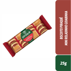 BISCOITO PIRAQUÊ MINI ROLADINHO GOIABINHA 25g