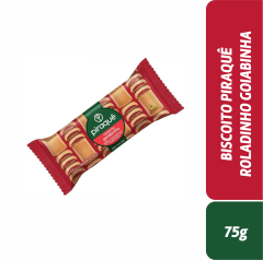 BISCOITO PIRAQUÊ ROLADINHO GOIABINHA 75g