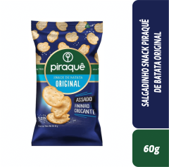 SALGADINHO SNACK PIRAQUÊ DE BATATA ORIGINAL 60g