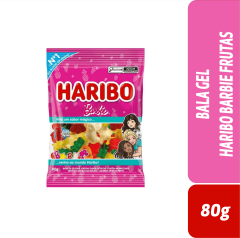 BALA GEL HARIBO BARBIE FRUTAS 80g