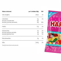 BALA GEL HARIBO BARBIE FRUTAS 80g