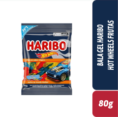 BALA GEL HARIBO HOT WHEELS FRUTAS 80g
