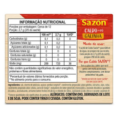 CALDO SAZON GALINHA 32,5g