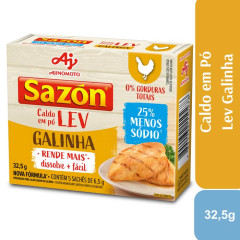 CALDO SAZON GALINHA LEV MENOS SÓDIO 32,5g