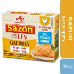 CALDO SAZON GALINHA LEV MENOS SÓDIO 32,5g