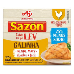 CALDO SAZON GALINHA LEV MENOS SÓDIO 32,5g