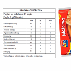 BISCOITO FORTALEZA MAIZENA 350g