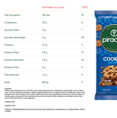 COOKIE PIRAQUÊ ORIGINAL BAUNILHA 40G