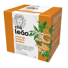 CHÁ LEÃO MARACUJÁ, LARANJA E GENGIBRE 22g