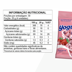BALA DORI YOGURTE 100 MORANGO 100g