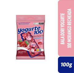 BALA DORI YOGURTE 100 MORANGO RECHEADA 100g