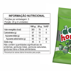 BALA DORI HORTELÃ RECHEADA 100g