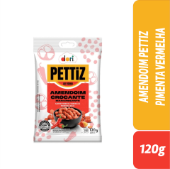 AMENDOIM PETTIZ PIMENTA VERMELHA 120g