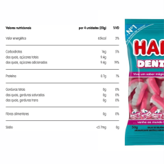 BALA GEL HARIBO DENTINHOS 50g