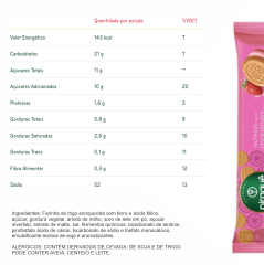 BISCOITO RECHEADO PIRAQUÊ MORANGO 76g