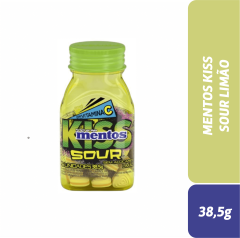 MENTOS KISS SOUR LIMÃO 38,5g