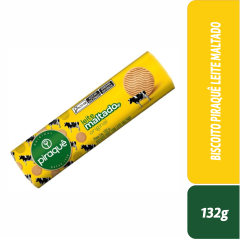 BISCOITO PIRAQUÊ LEITE MALTADO 132g