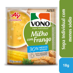 SOPA VONO MILHO C/ FRANGO MENOS SÓDIO 18g